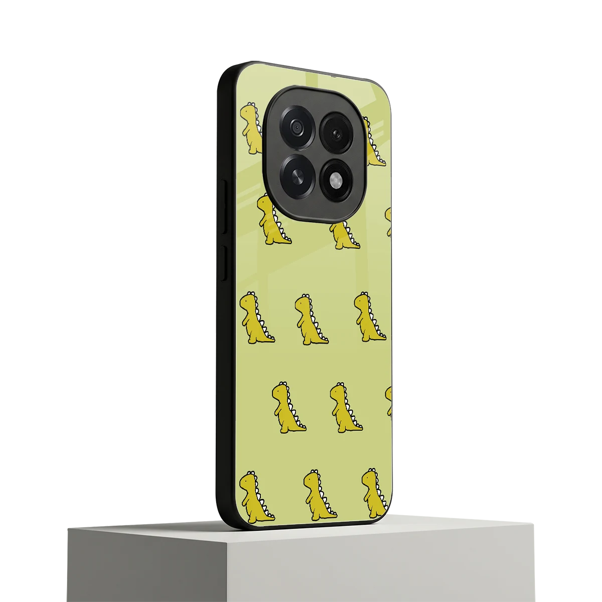 Dino Golden oppo f29 5g mobile cover | shockproof glass phone case