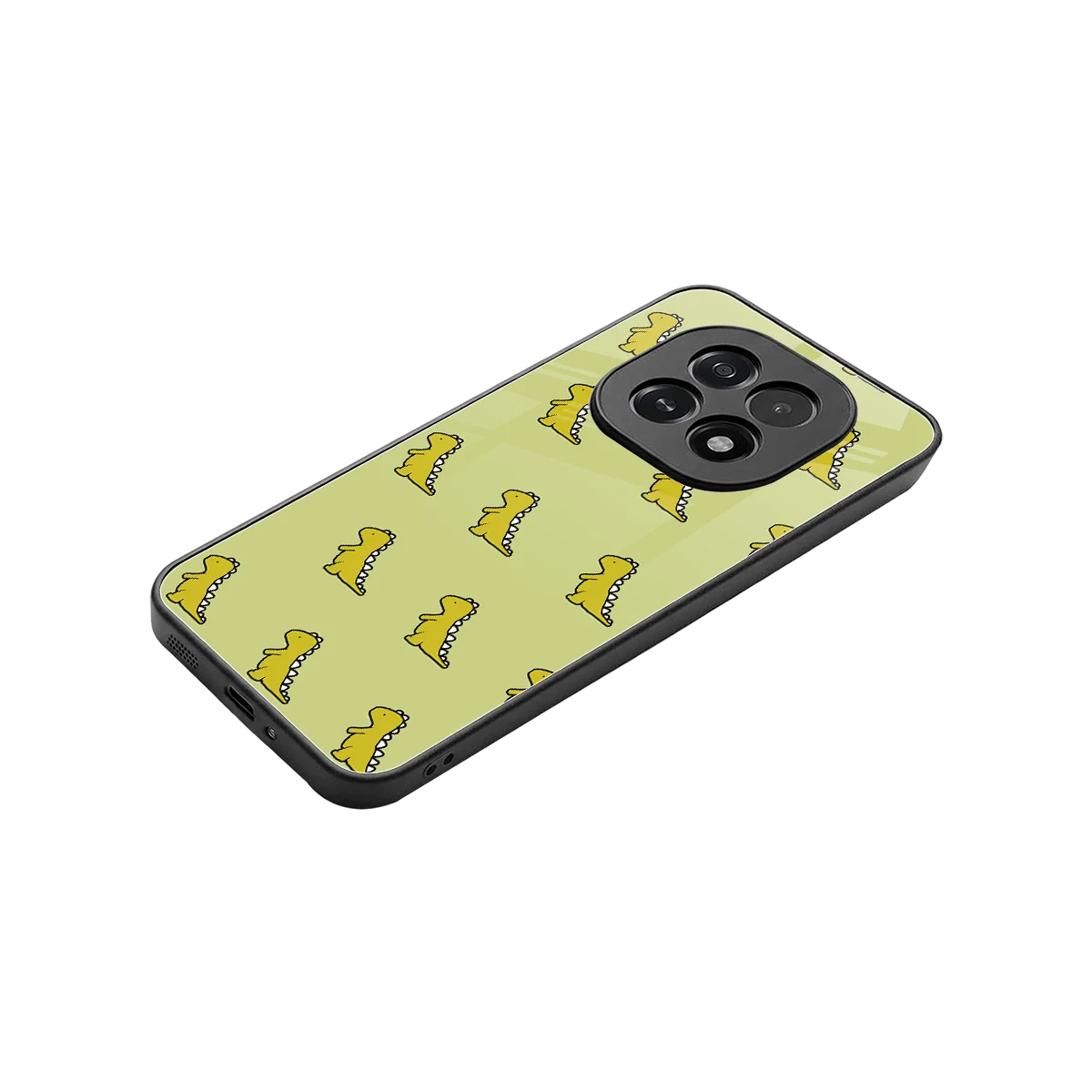 Dino Golden stylish phone case for oppo f29 5g | glossy glass and slim fit