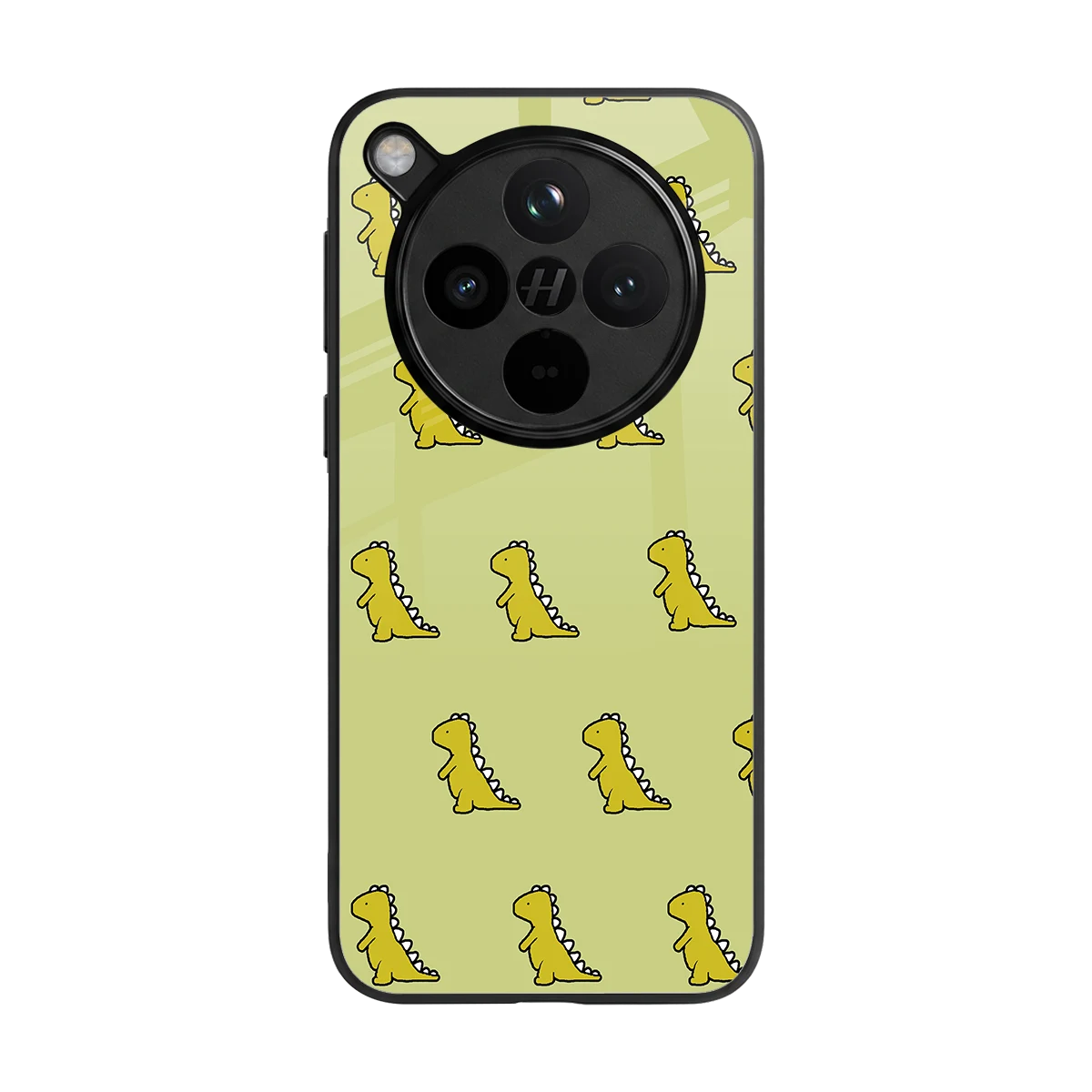 Dino Golden back phone cover | glass case for oppo find x8