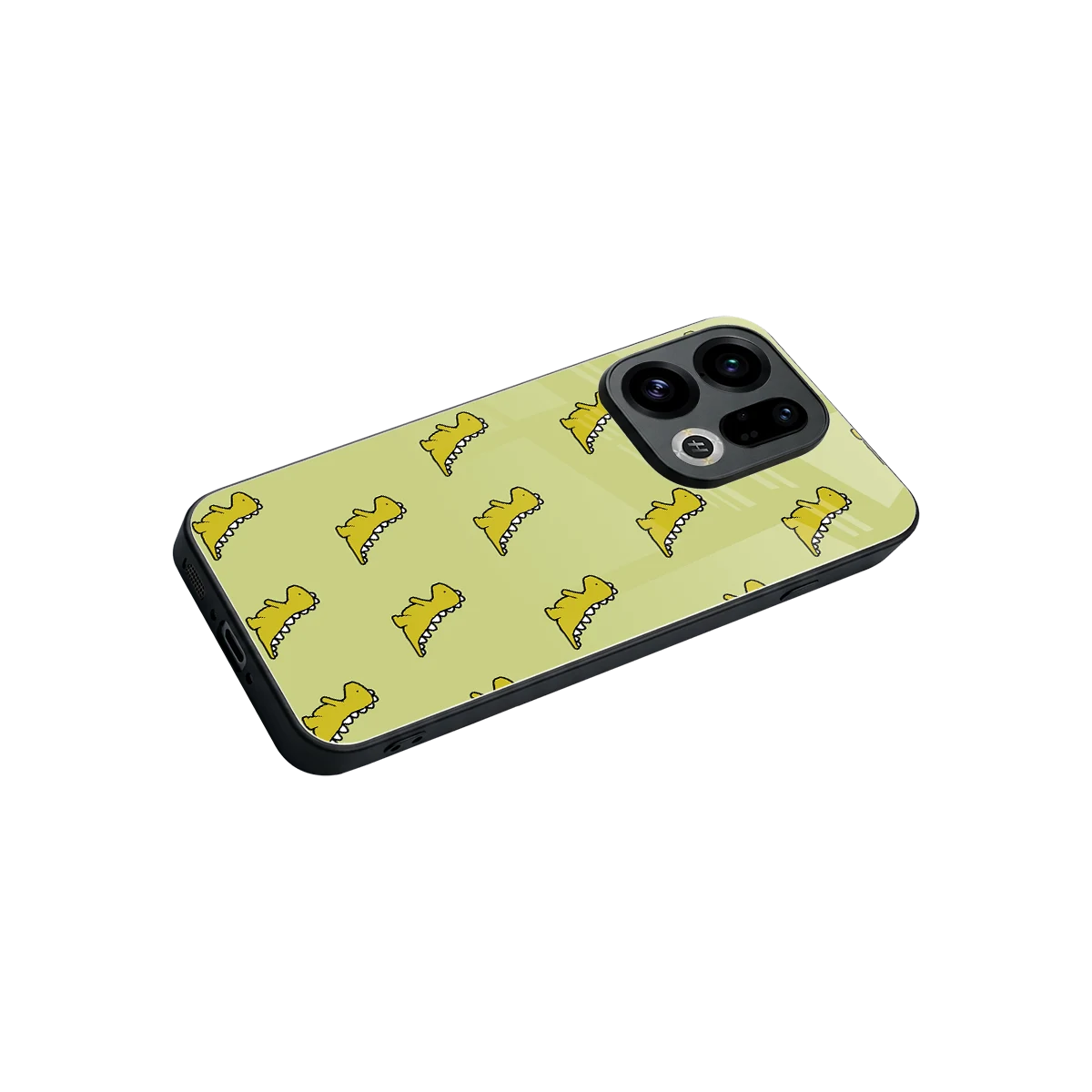 Dino Golden stylish phone case for oppo find x9 | glossy glass and slim fit