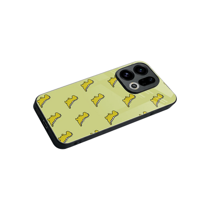 Dino Golden stylish phone case for oppo find x9 | glossy glass and slim fit