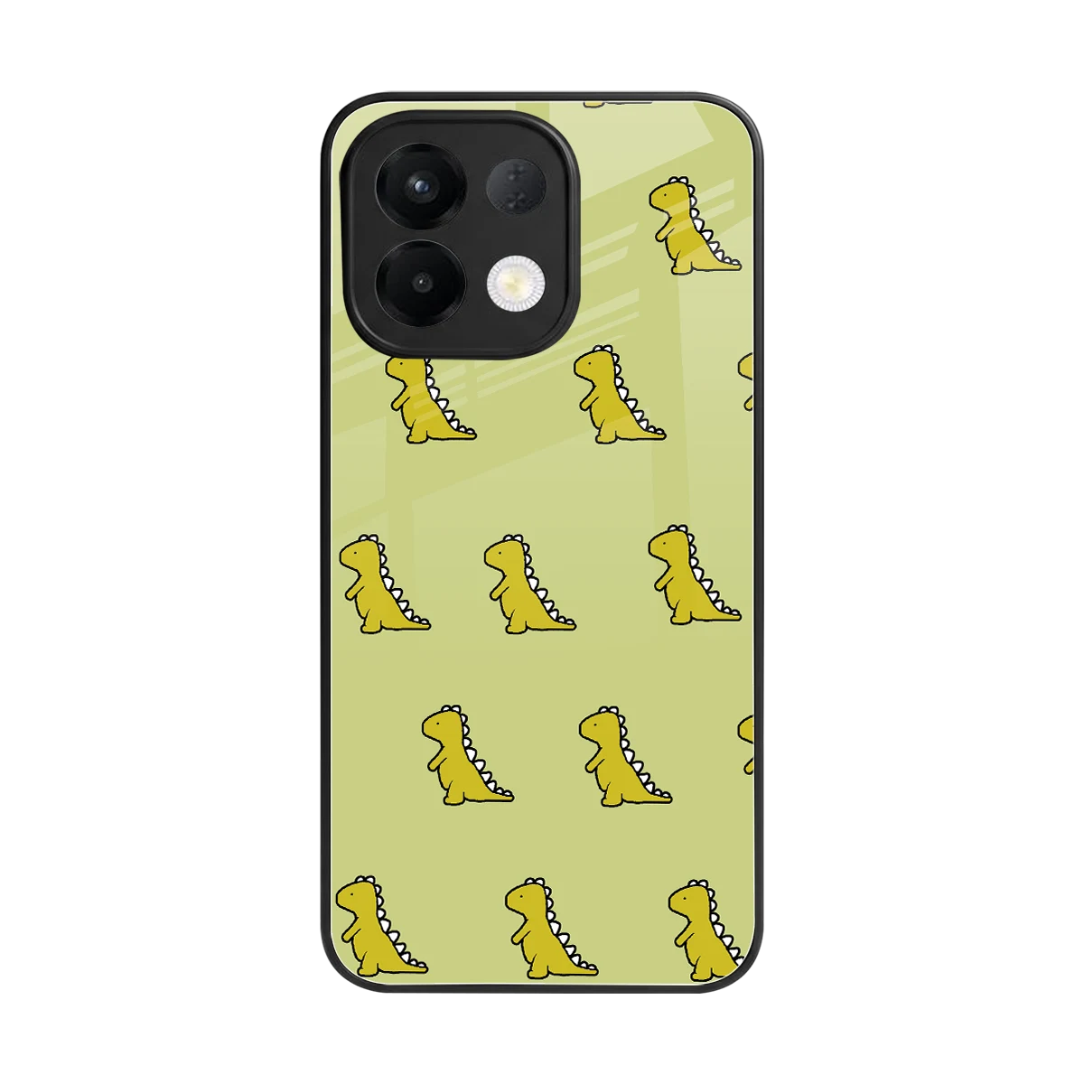 Dino Golden back phone cover | glass case for oppo k13 5g