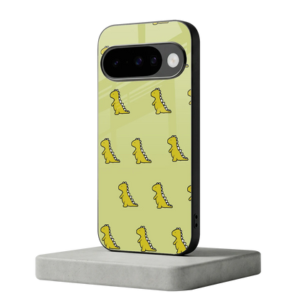 Dino Golden google pixel 10 mobile cover | shockproof glass phone case