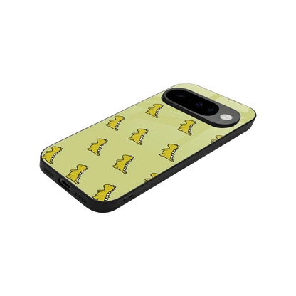 Dino Golden stylish phone case for google pixel 10 | glossy glass and slim fit