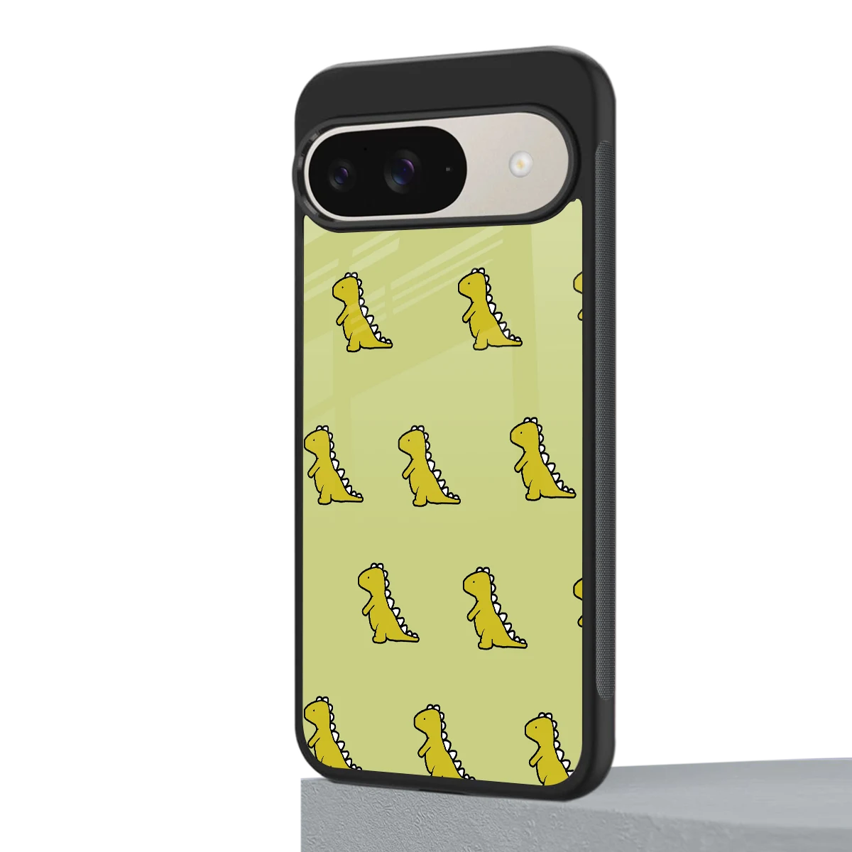 Dino Golden google pixel 9 mobile cover | shockproof glass phone case