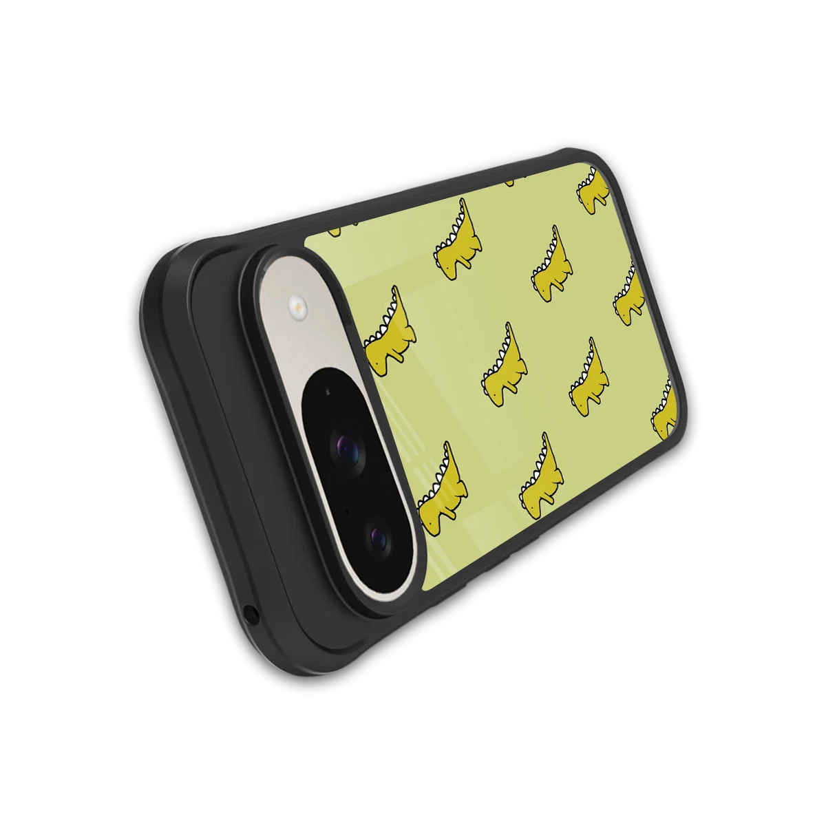 Dino Golden stylish phone case for google pixel 9 | glossy glass and slim fit