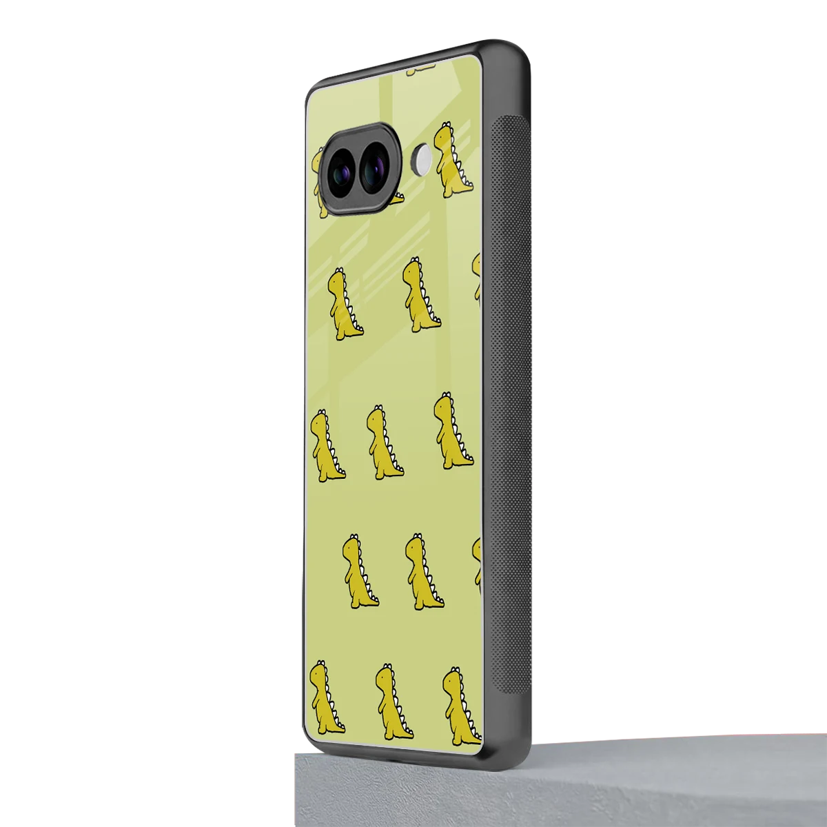 Dino Golden google pixel 10a mobile cover | shockproof glass phone case