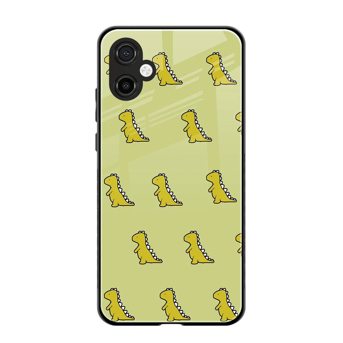 Dino Golden back phone cover | glass case for samsung galaxy a06 5g