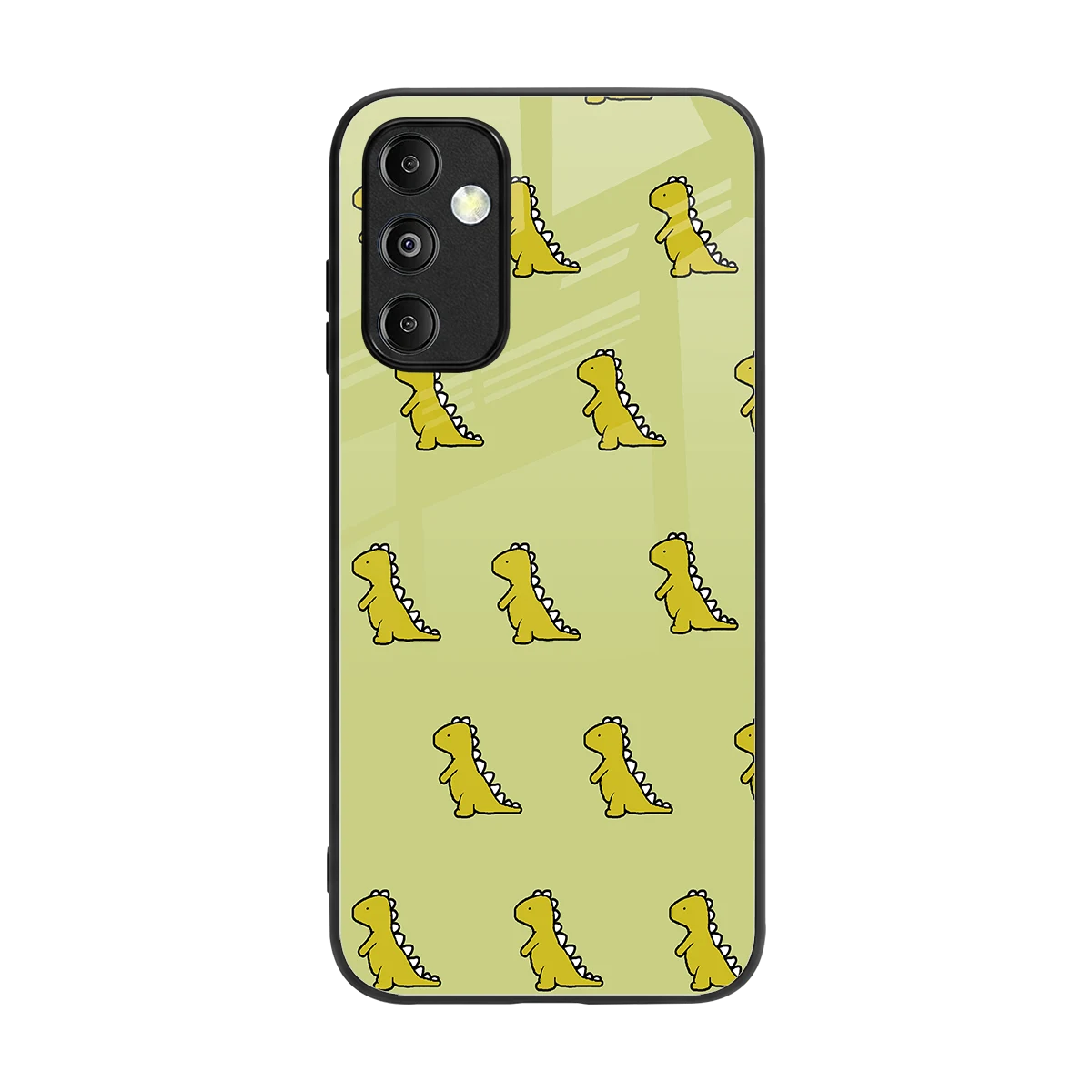 Dino Golden back phone cover | glass case for samsung galaxy m14 5g