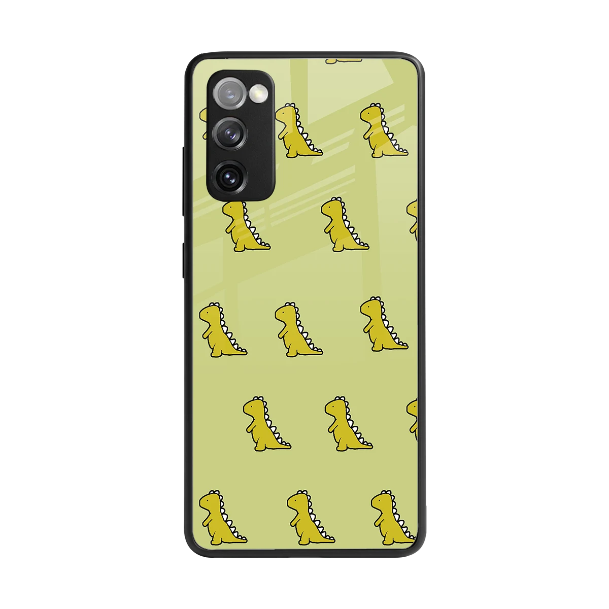 Dino Golden back phone cover | glass case for samsung galaxy s20 fe