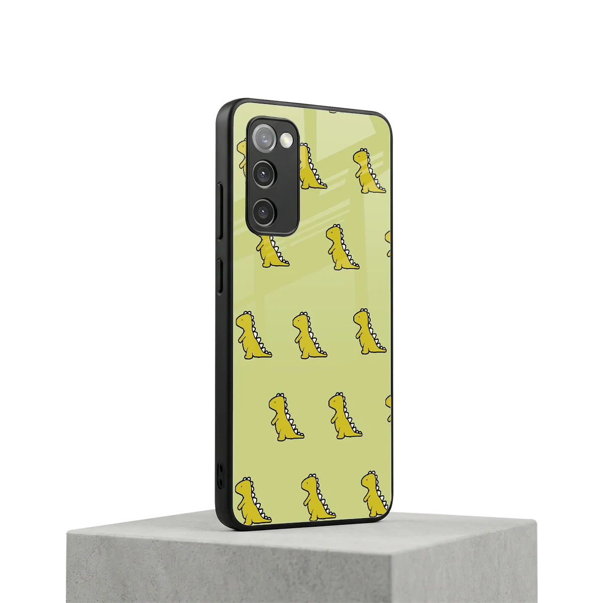 Dino Golden samsung galaxy s20 fe mobile cover | shockproof glass phone case
