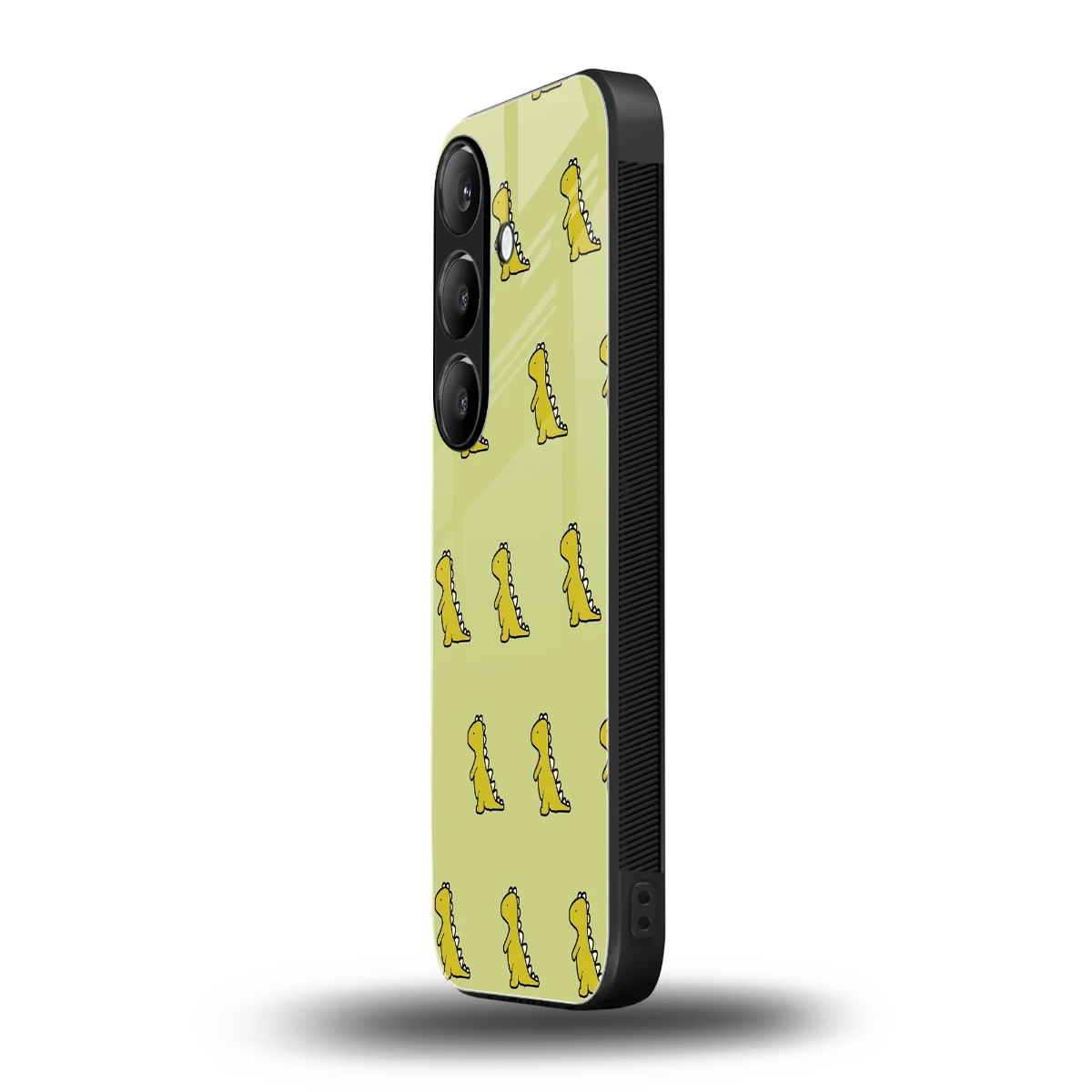 Dino Golden samsung galaxy s24 mobile cover | shockproof glass phone case