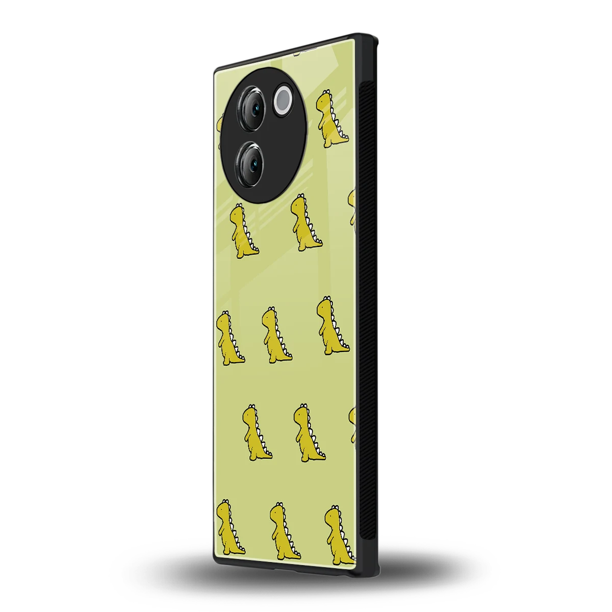 Dino Golden vivo v30e mobile cover | shockproof glass phone case