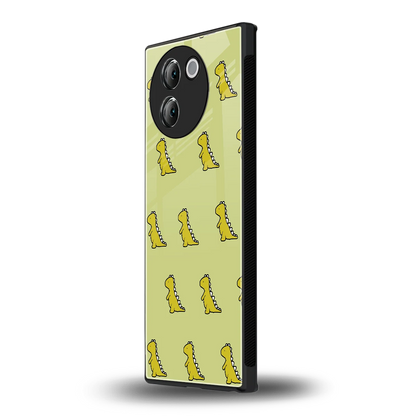 Dino Golden vivo v30e mobile cover | shockproof glass phone case