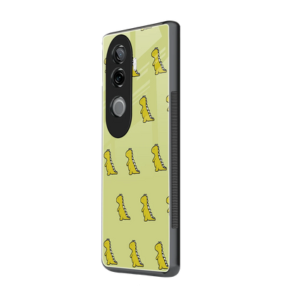 Dino Golden vivo v40e mobile cover | shockproof glass phone case