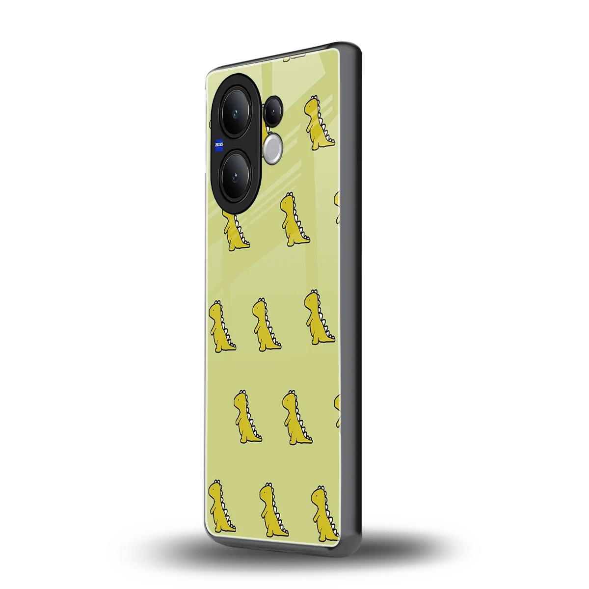 Dino Golden vivo v60 mobile cover | shockproof glass phone case