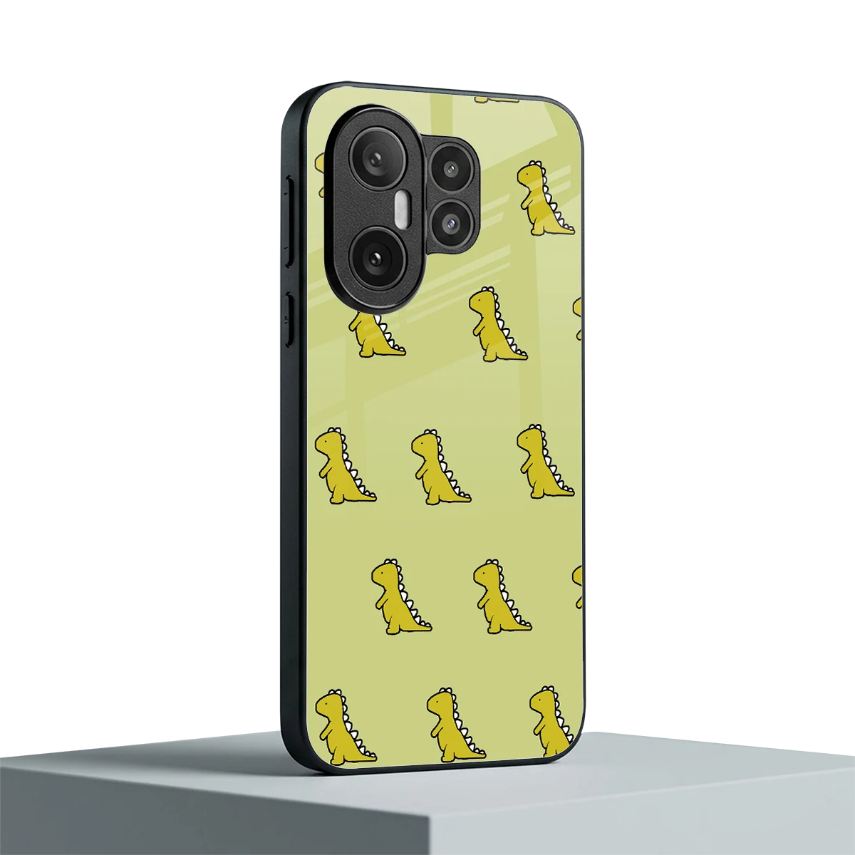 Dino Golden vivo x200 fe mobile cover | shockproof glass phone case