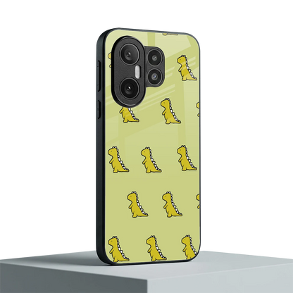 Dino Golden vivo x200 fe mobile cover | shockproof glass phone case