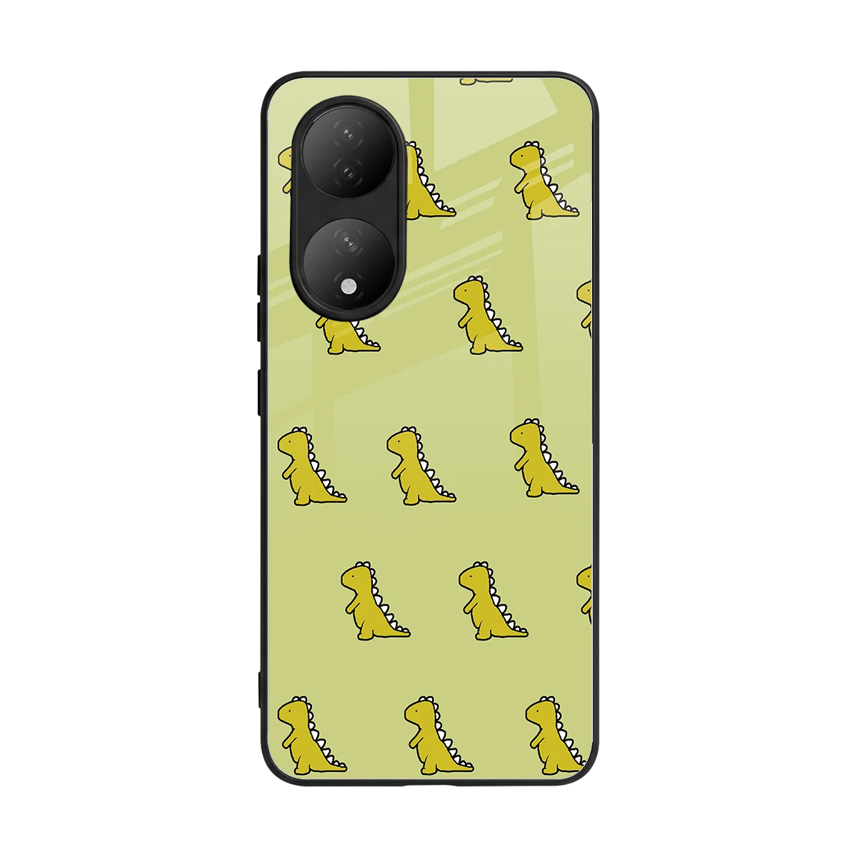 Dino Golden back phone cover | glass case for Vivo-y100