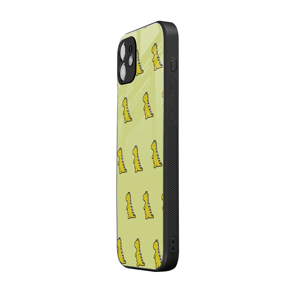 Dino Golden iphone 12 mobile cover | shockproof glass phone case