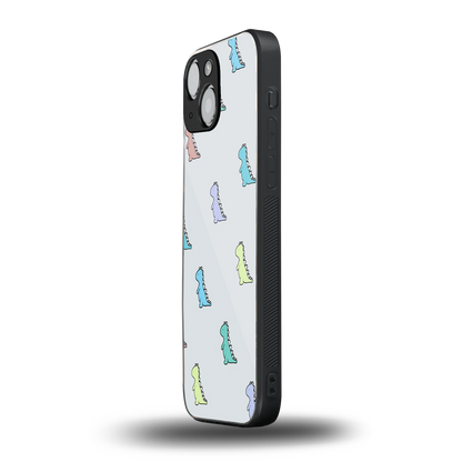 Dino iphone 12 mini mobile cover | shockproof glass phone case
