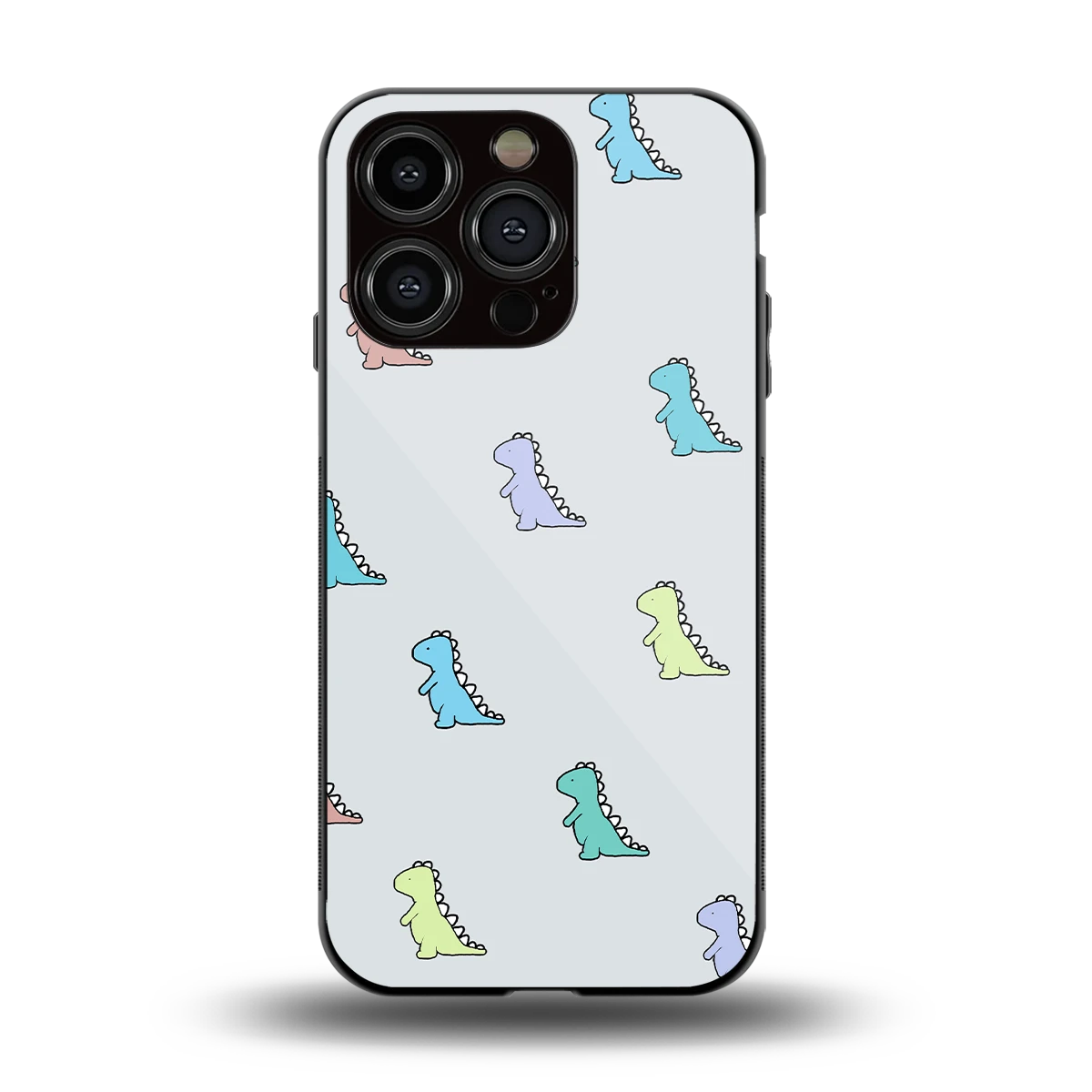 Dino back phone cover | glass case for iphone 13 pro