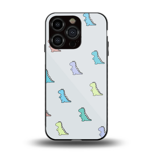 Dino back phone cover | glass case for iphone 13 pro