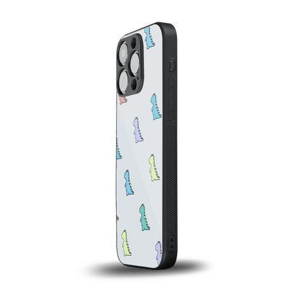 Dino iphone 13 pro mobile cover | shockproof glass phone case