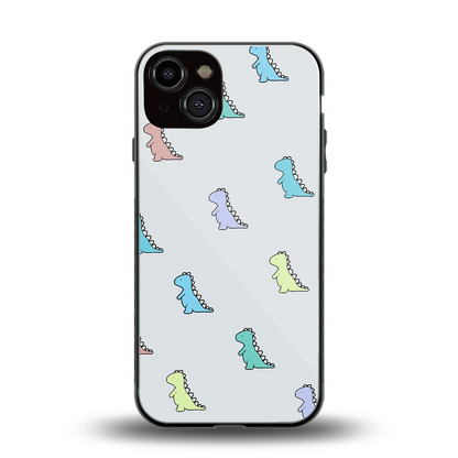 Dino back phone cover | glass case for iphone 14