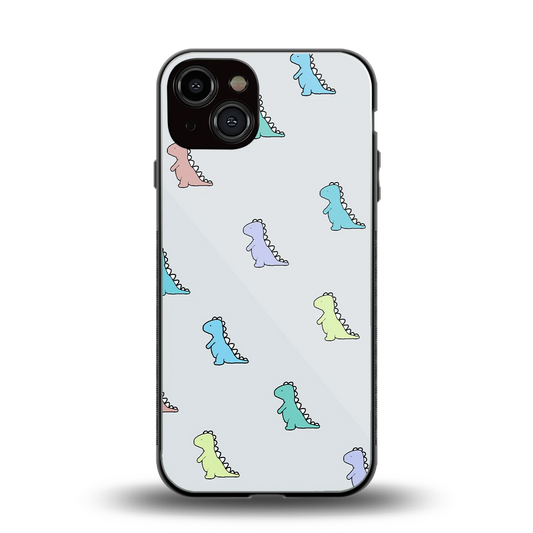 Dino back phone cover | glass case for iphone 14