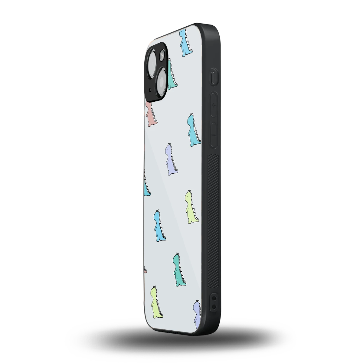 Dino iphone 13 mobile cover | shockproof glass phone case