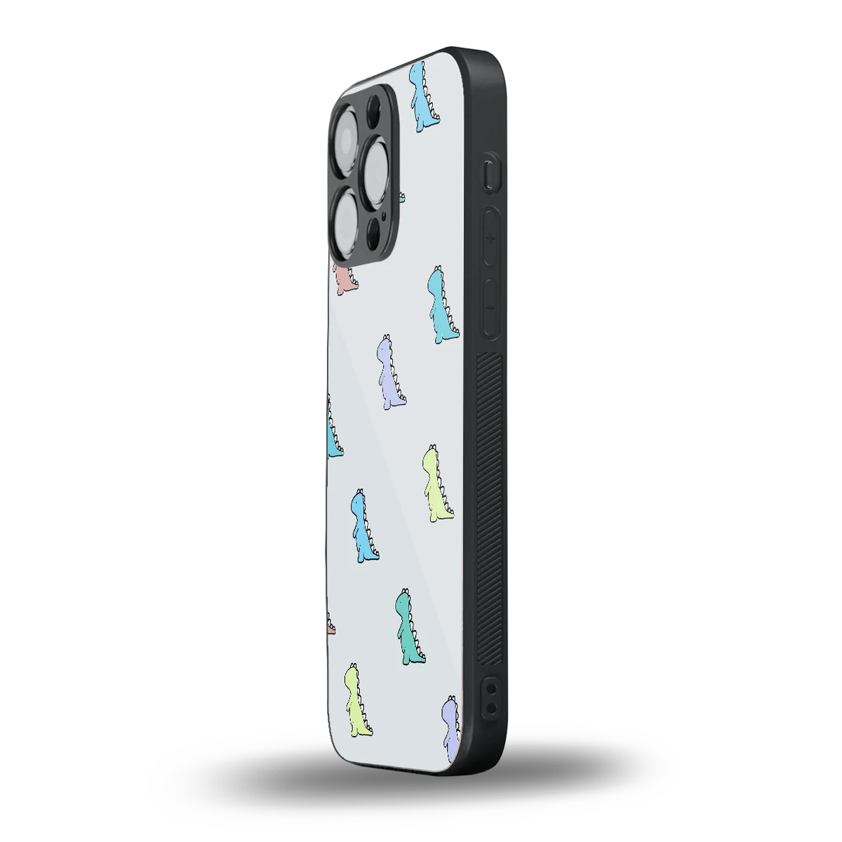 Dino iphone 15 pro max mobile cover | shockproof glass phone case