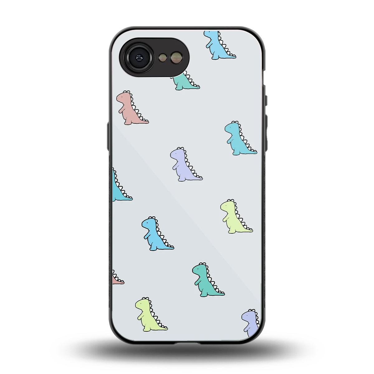 Dino back phone cover | glass case for iphone 16e