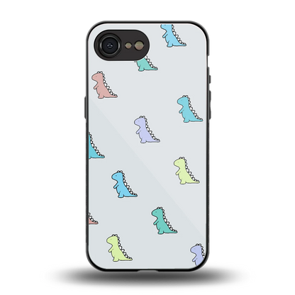 Dino back phone cover | glass case for iphone 16e