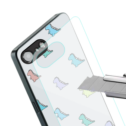 Dino stylish phone case for iphone 16e | glossy glass and slim fit