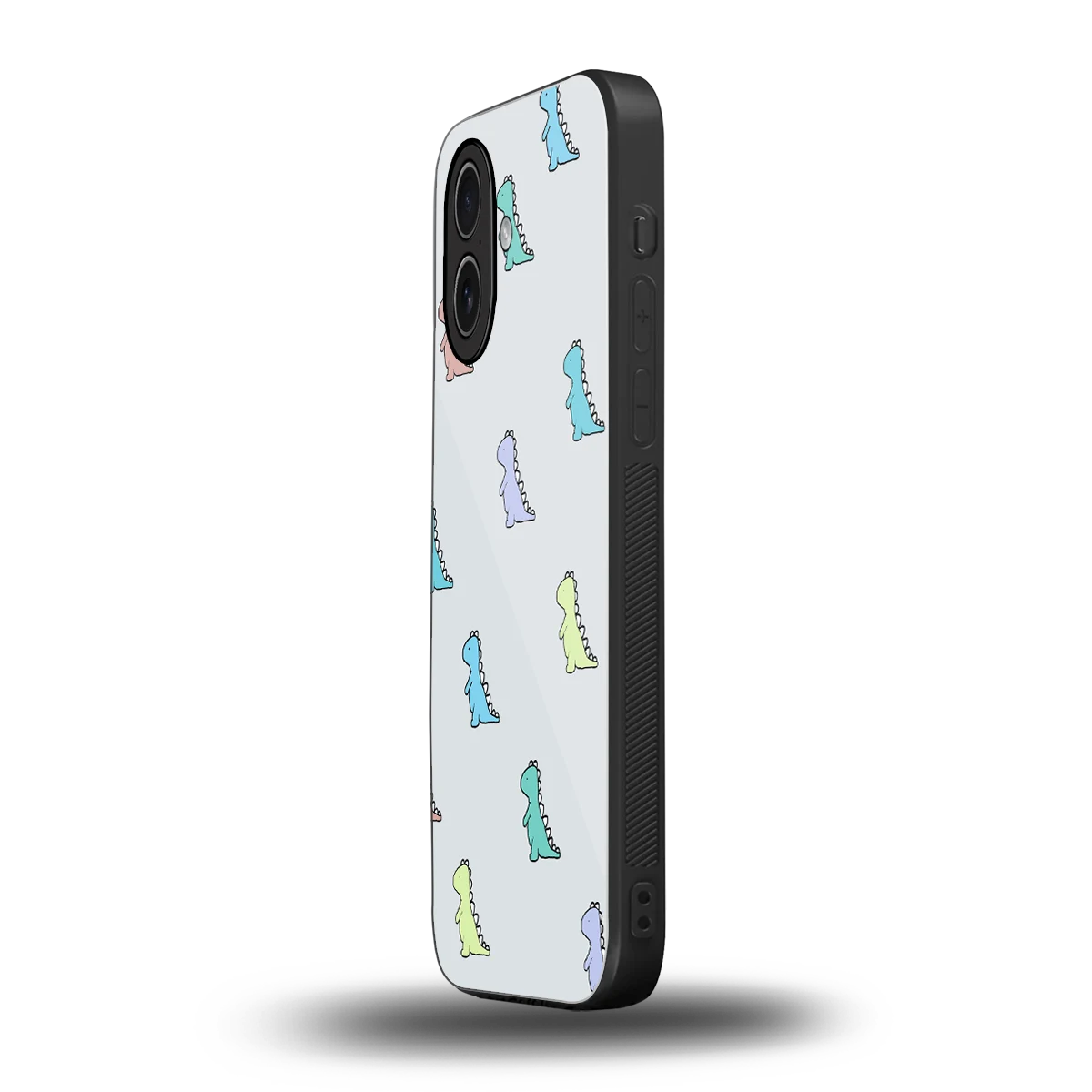Dino iphone 17 mobile cover | shockproof glass phone case