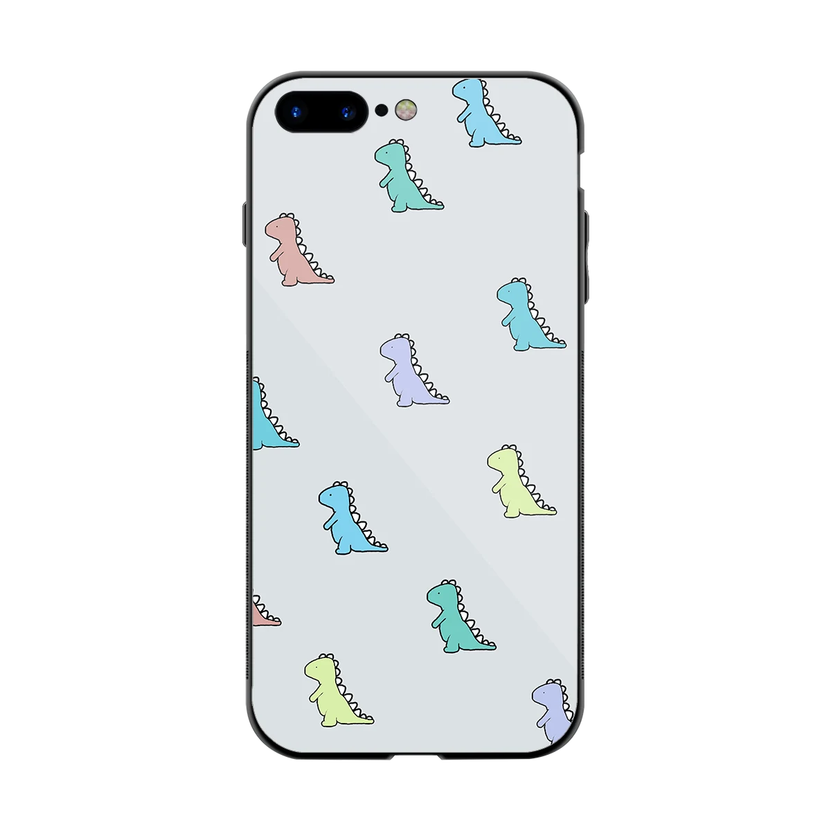 Dino back phone cover | glass case for iphone 8 plus