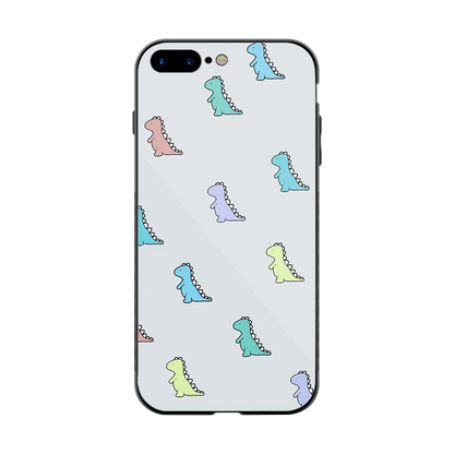 Dino back phone cover | glass case for iphone 8 plus