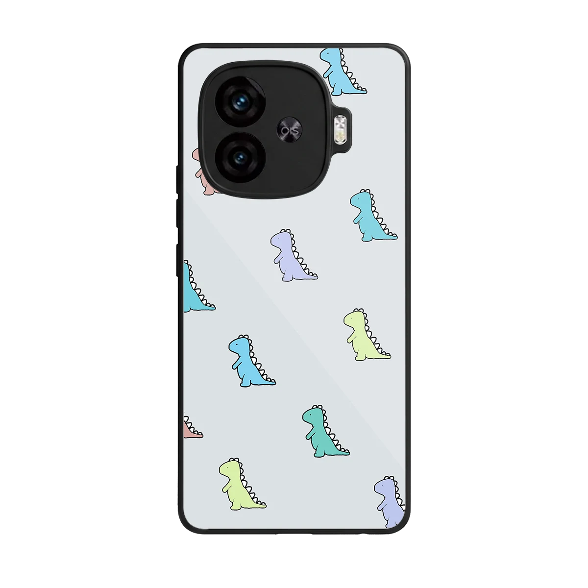 Dino back phone cover | glass case for iqoo neo 10r 5g