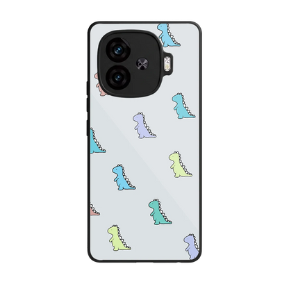 Dino back phone cover | glass case for iqoo neo 10r 5g