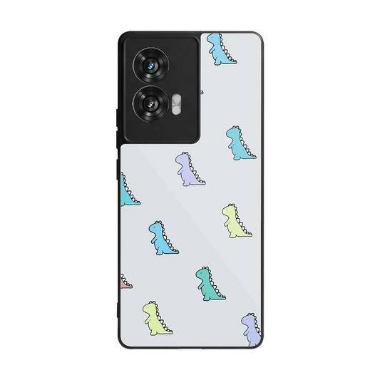 Dino back phone cover | glass case for motorola edge 50 fusion