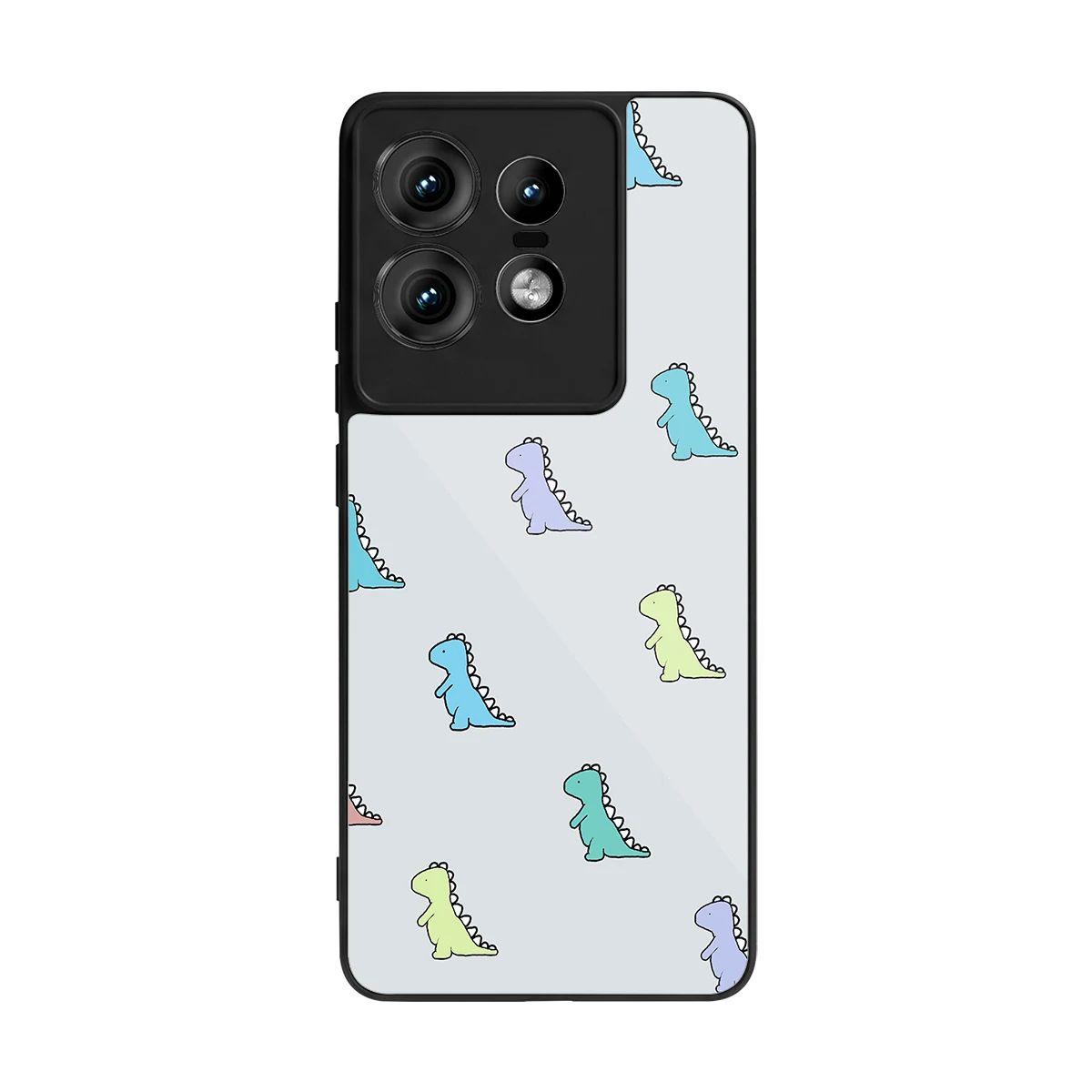 Dino back phone cover | glass case for motorola edge 50 pro