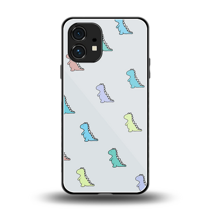 Dino back phone cover | glass case for nothing phone 1