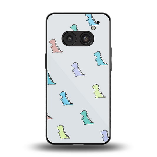 Dino back phone cover | glass case for nothing phone 2a plus