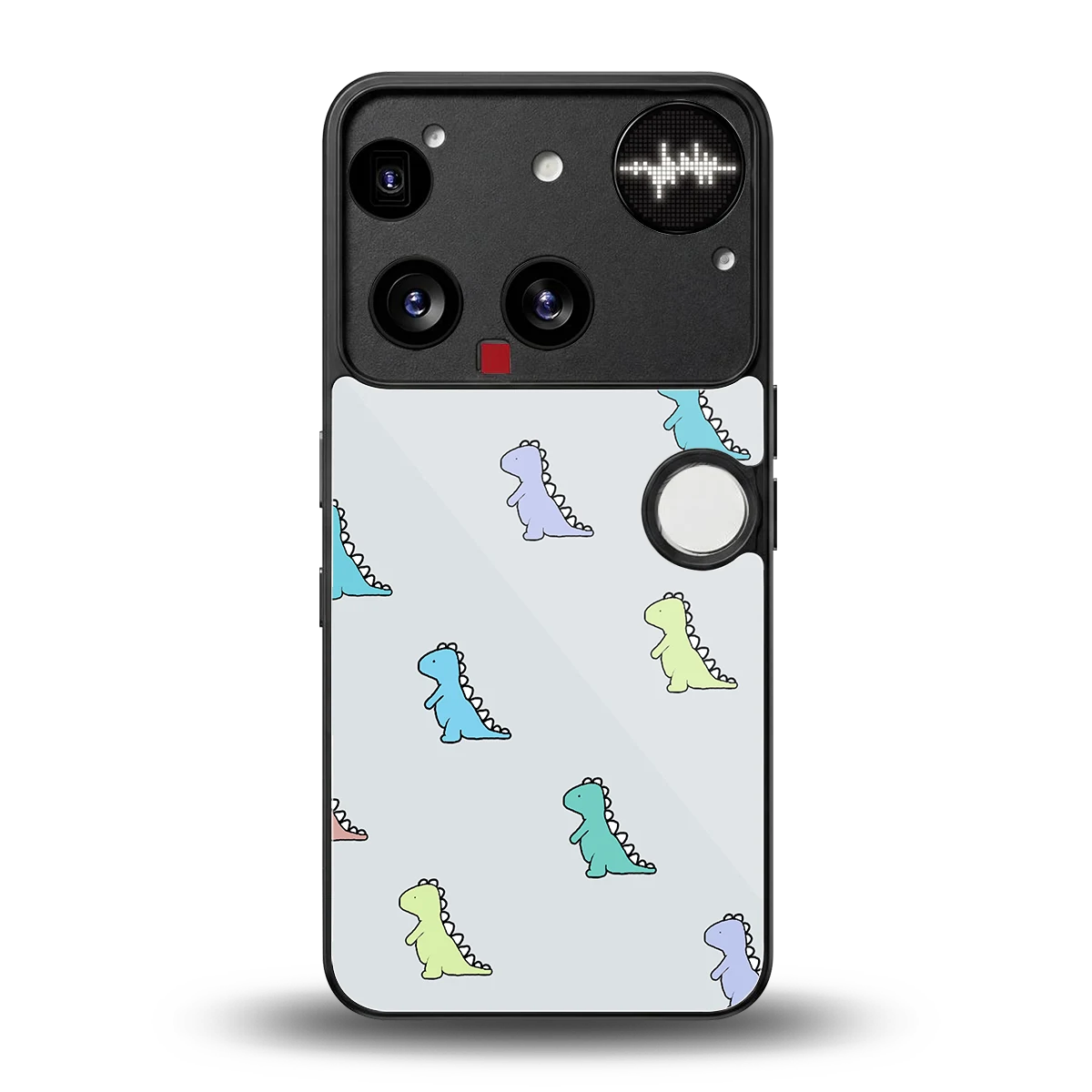 Dino back phone cover | glass case for nothing phone 3