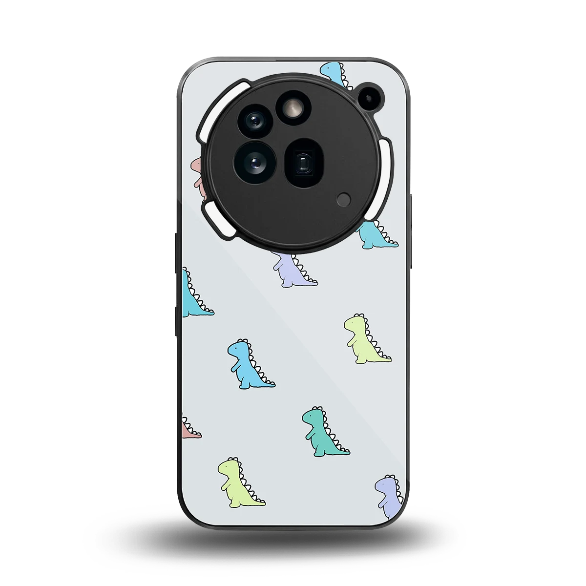 Dino back phone cover | glass case for nothing phone 3a pro