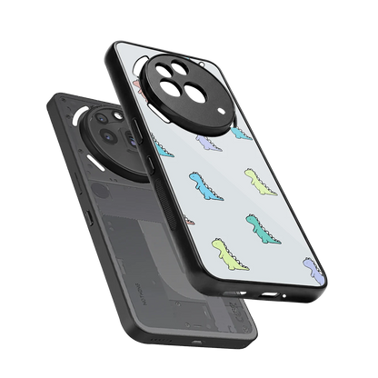 Dino sleek nothing phone 3a pro cover with tempered glass back and TPU edges