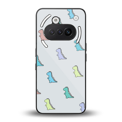 Dino back phone cover | glass case for nothing phone 3a