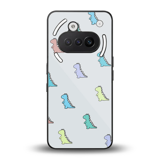 Dino back phone cover | glass case for nothing phone 3a