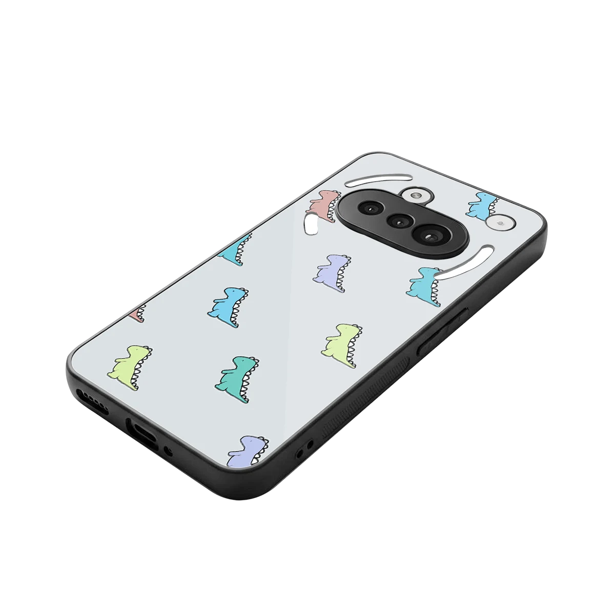 Dino stylish phone case for nothing phone 3a | glossy glass and slim fit